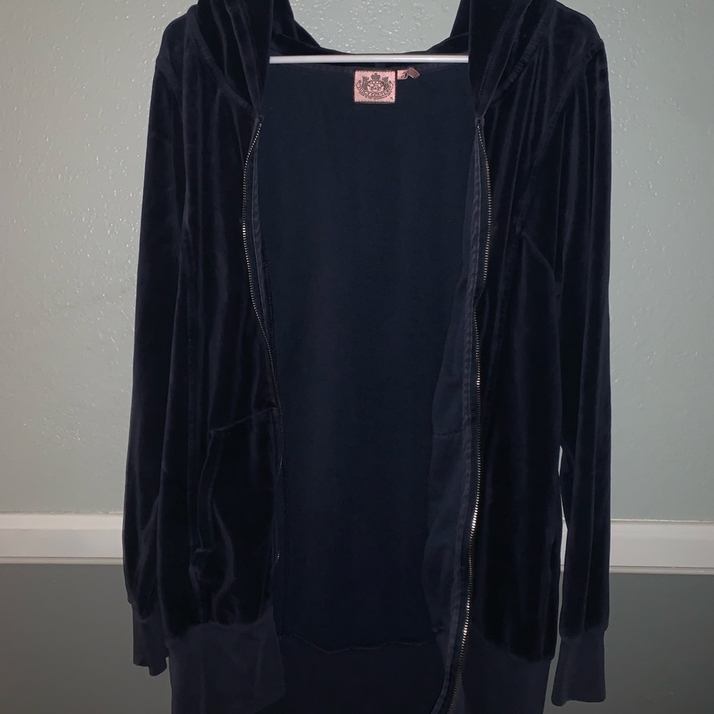Vintage Juicy couture sweater. navy blue.